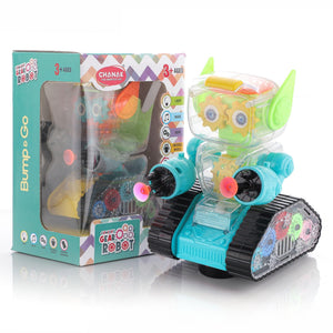 Shop Chanak Gear Robot Car for Kids (Blue) - chanak